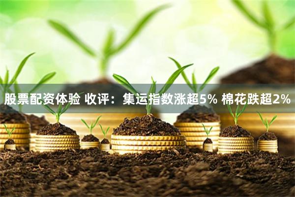 股票配资体验 收评：集运指数涨超5% 棉花跌超2%