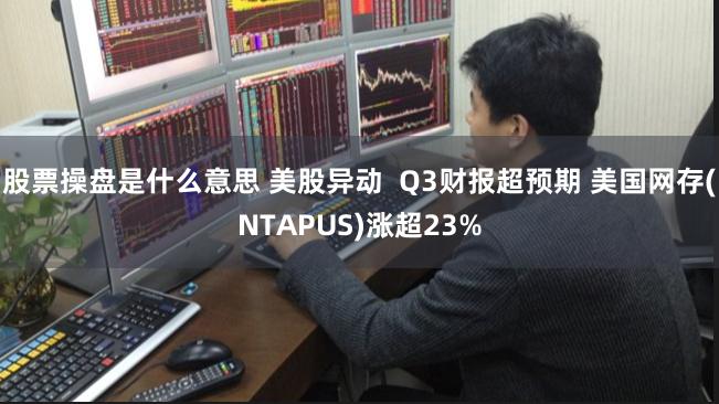 股票操盘是什么意思 美股异动  Q3财报超预期 美国网存(NTAPUS)涨超23%